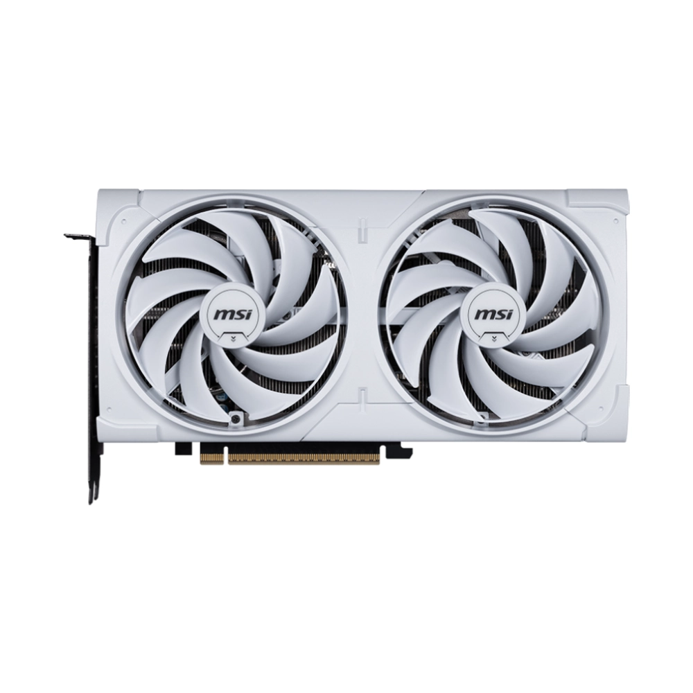 MSI Nvidia Graphic Card RTX 5070 12GB DDR7 Ventus 2X OC White Dual Fan view 2
